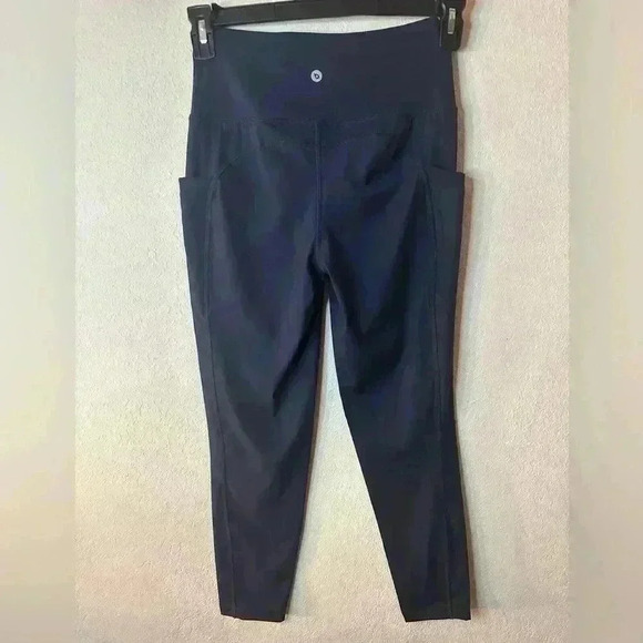 Baleaf Pants - Baleaf Flyleaf High Rise leggings w/ pockets Sz S NWT 23” navy